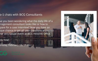 One to One chats with BCG Consultants