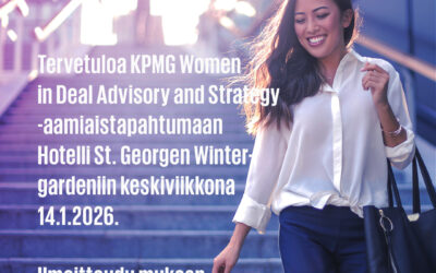 KPMG Women in Deal Advisory & Strategy -aamiaistilaisuus